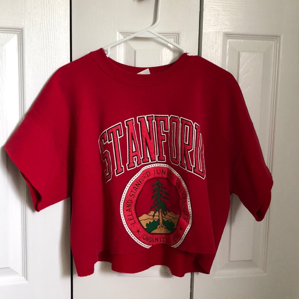 Urban Outfitters Cropped Standford Sweatshirt